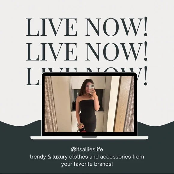 I’m LIVE! Come hang out and shop! 🛍️🥰 - Picture 1 of 3